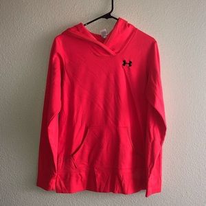 Neon Pink Under Armour hoodie